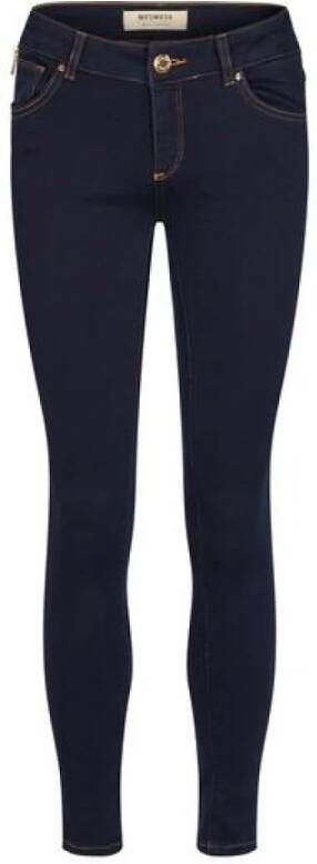 MOS MOSH Victoria 010276 7 8 silk touch jeans Blauw Dames