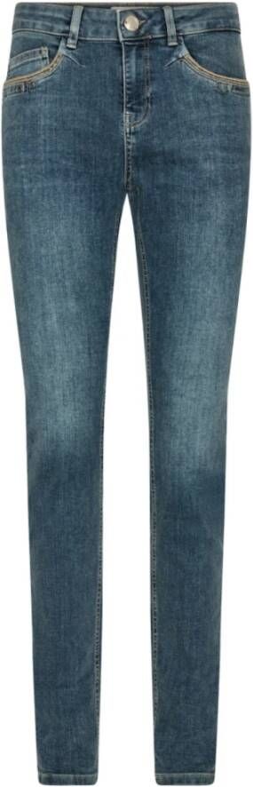 MOS MOSH Slimfit-jeans Blauw Dames