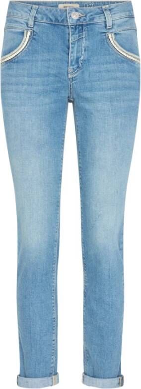 MOS MOSH Slimfit-jeans Blauw Dames