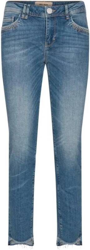 MOS MOSH Smal gesneden jeans Blauw Dames