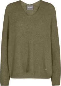 MOS MOSH Gebreide pullover met V-hals model 'Thora'
