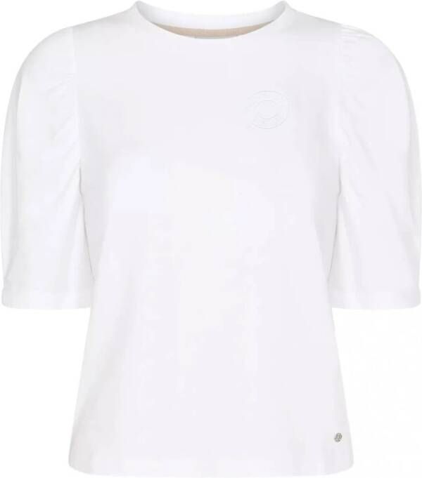 MOS MOSH T-shirt met labelapplicatie