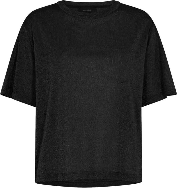 MOS MOSH Chic Glitter Kit T-Shirt 146800 Black Dames