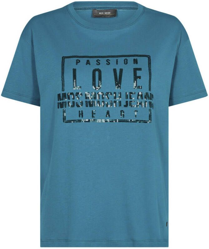 MOS MOSH T-Shirts Blauw Dames