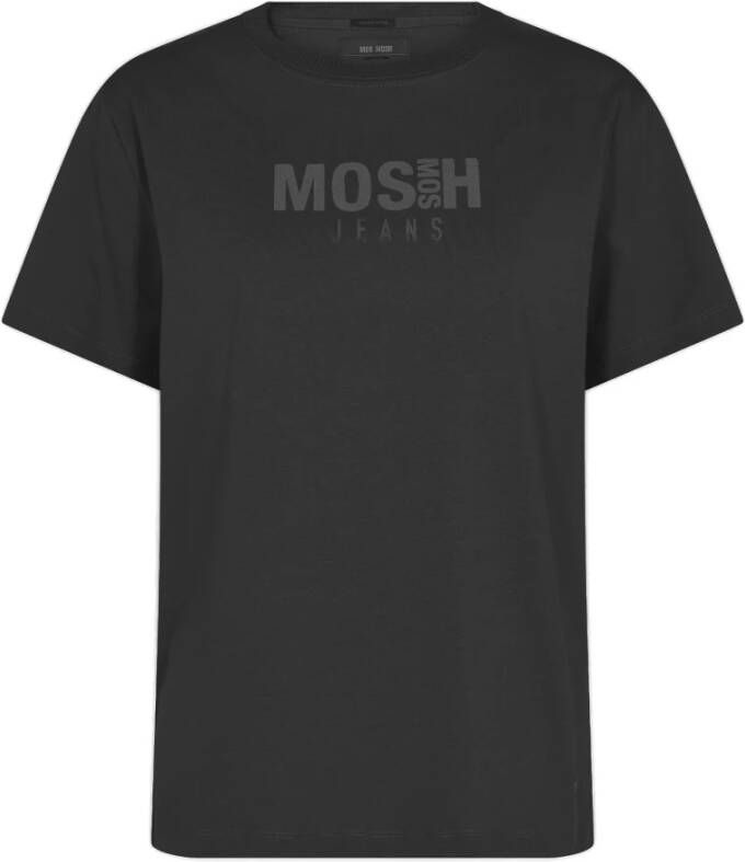 MOS MOSH Klassieke T-shirt met Borstprint Multicolor Dames