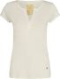 MOS MOSH Troy Tee Ss Ecru Dames Basic T-shirt Yellow Dames - Thumbnail 2