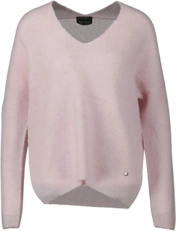 MOS MOSH Stijlvolle Breicollectie: Damesvest Pink Dames