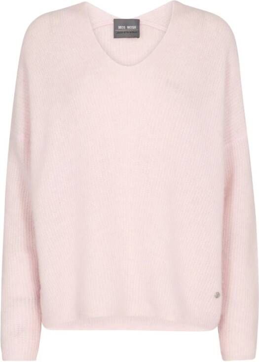 MOS MOSH V-neck Knitwear Roze Dames