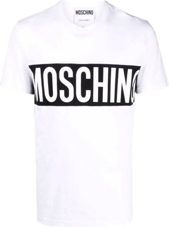 Moschino 072120412001 Cotton T-Shirt Wit Heren