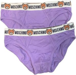 Moschino 2 Pack Underwear Slip Paars Heren