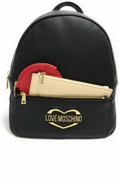 Moschino Love Dames Eco-Leren Zwarte Rugzak Zwart Dames