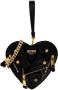 Moschino Zwarte hartvormige Cross Body tas met motorjack silhouet Black Dames - Thumbnail 1