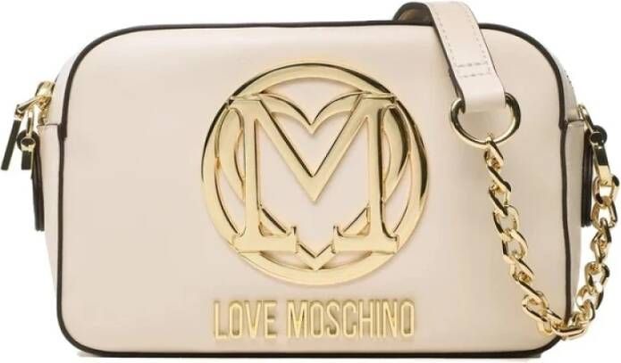 Love Moschino Crossbody bags Supergold in crème