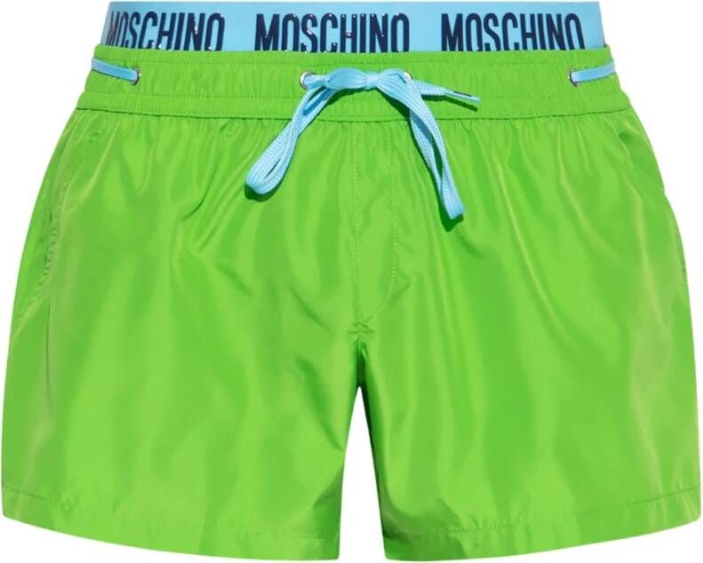 Moschino Groene Sea Kleding Shorts Green Heren