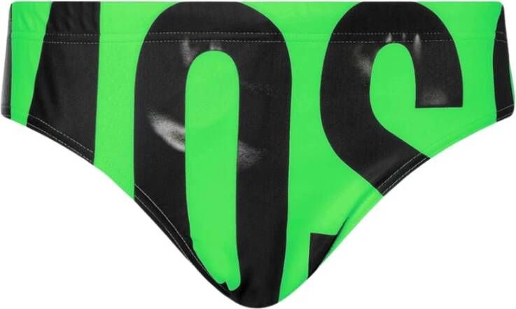Love Moschino Groene Zee Kleding Stijlvolle Heren Bikini Zwemkleding Green Heren