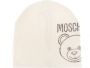 Moschino Witte Wollen Hoed met Geborduurd Logo Beige Dames - Thumbnail 1
