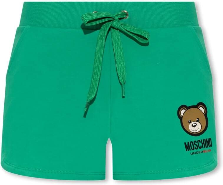 Moschino Bedrukte shorts Groen Dames