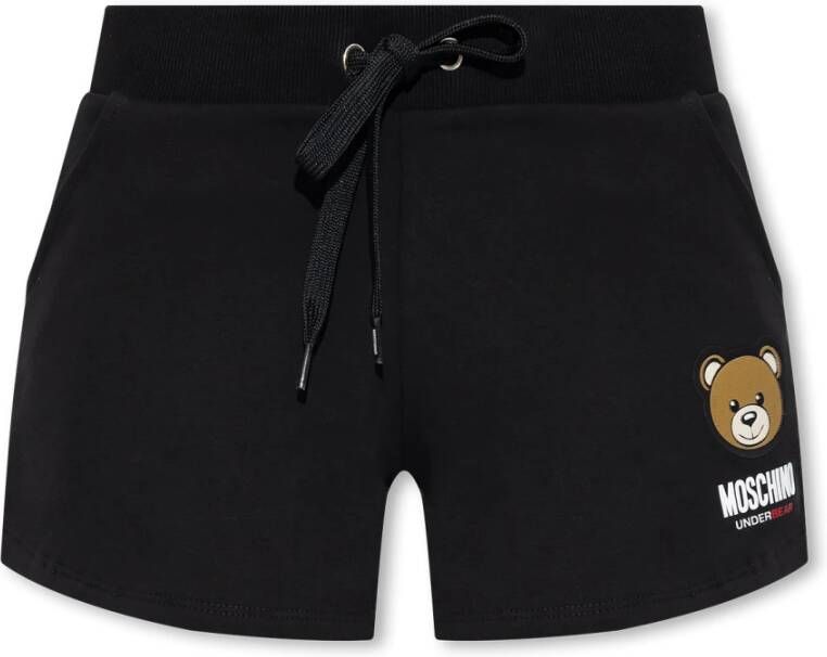 Moschino Bedrukte shorts Zwart Dames