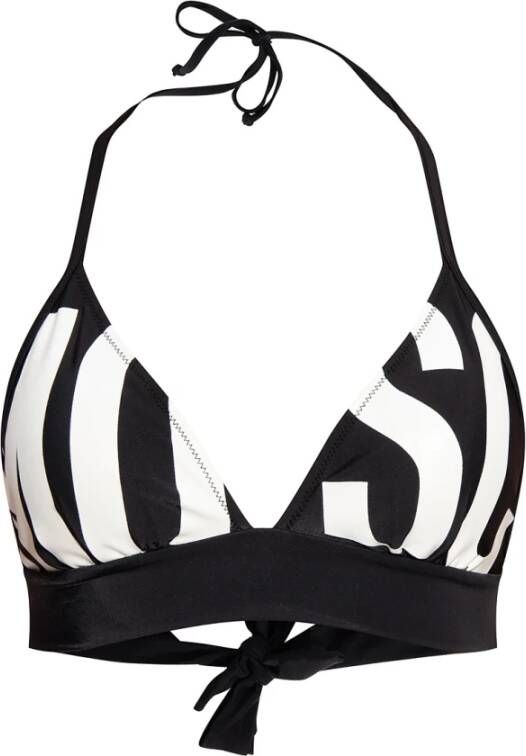 Moschino Bikinitop met logoprint Zwart