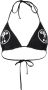 Moschino Swimsuit top with logo Zwart Dames - Thumbnail 1