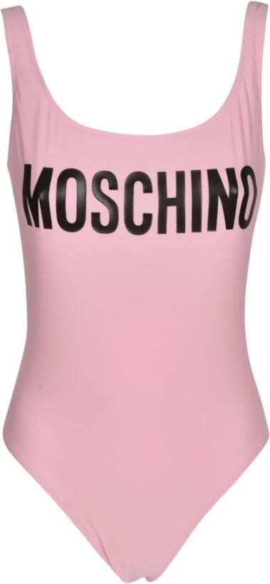 Moschino Roze stretch nylon zwempak Roze Dames