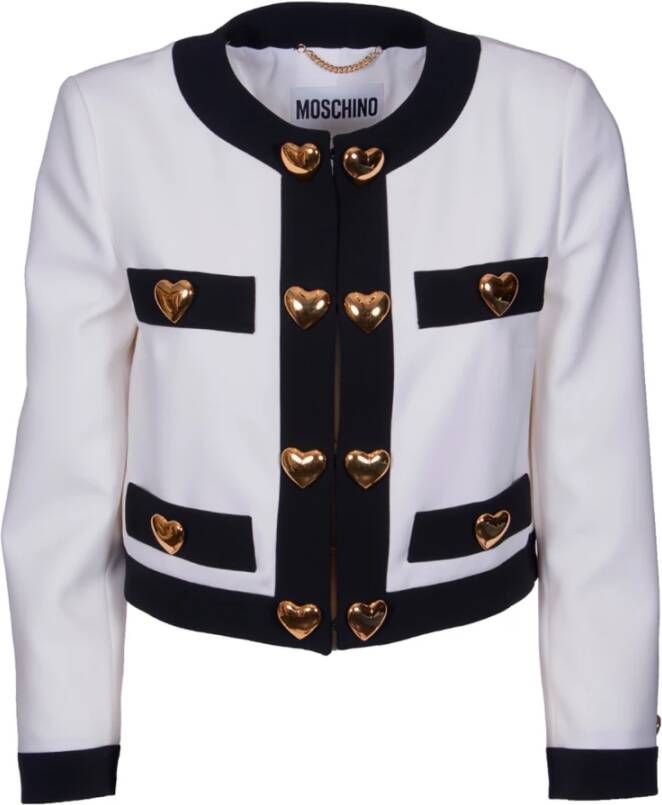Moschino Upgrade je garderobe met deze blazer White Dames
