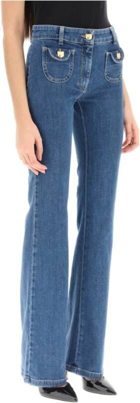 Moschino Boot-cut jeans Blauw Dames