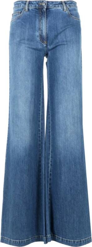 Moschino Brede jeans Blauw Dames