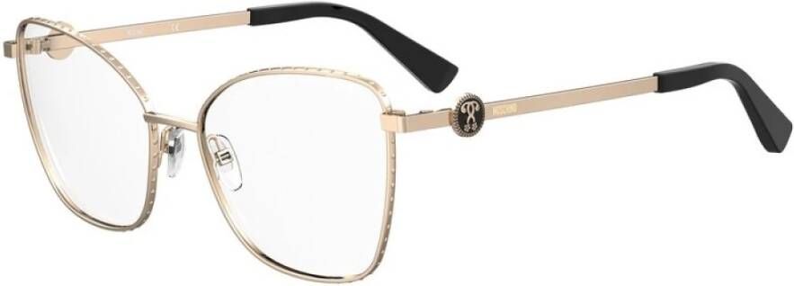 Moschino Stijlvolle Bril in Mountain Rose Gold Pink Dames