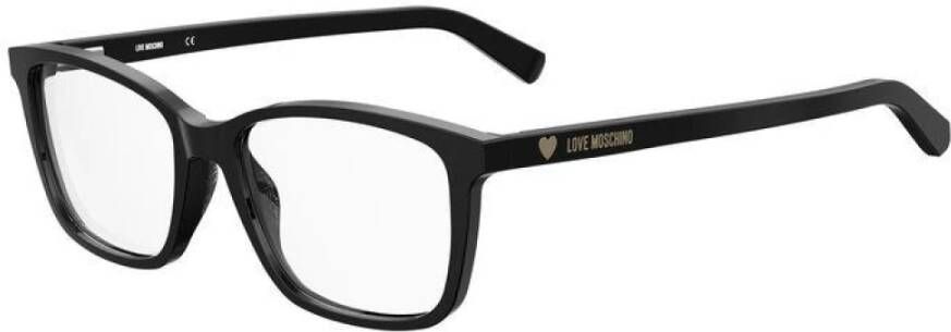 Moschino Stijlvolle Brilmonturen van Acetaat Black Dames