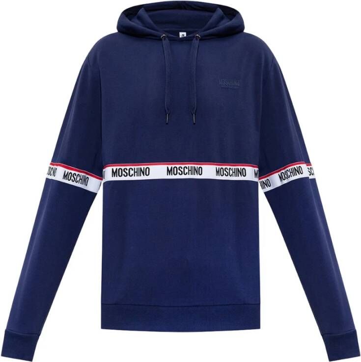Moschino Pre-Owned Hoodie Blue Heren