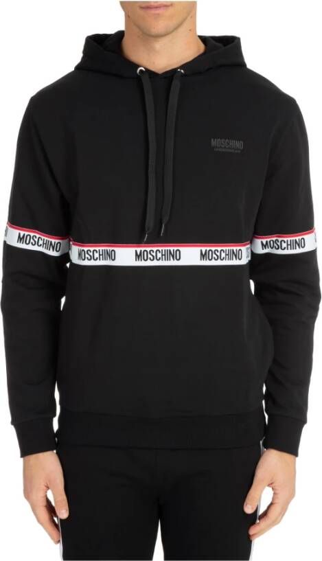 Moschino Zwarte hoodies voor heren Black Heren