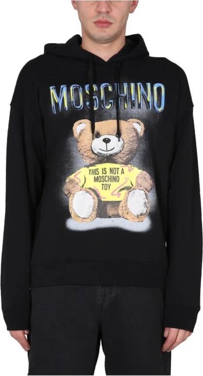 Moschino Teddy Print Sweatshirt Zwart Heren