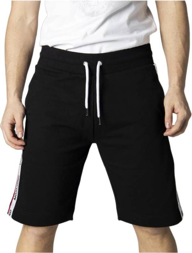 Moschino Zwarte casual shorts voor heren Black Heren