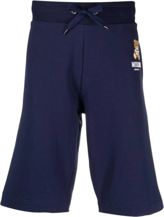 Moschino Casual knielange shorts Blue Heren