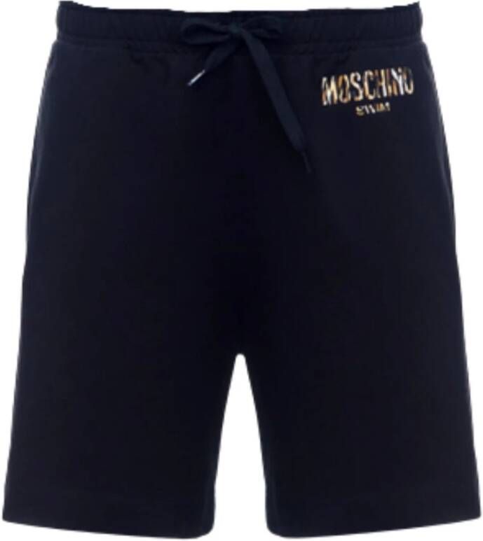 Moschino Stijlvolle Zwarte Casual Shorts voor Heren Black Heren