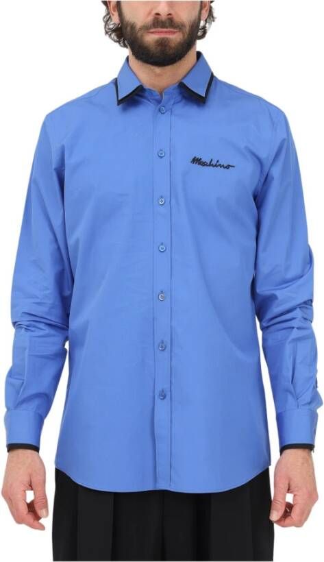 Moschino Casual skjorte Blauw Heren