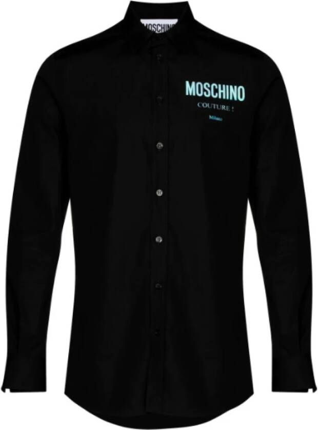 Moschino Casual skjorte Zwart Heren