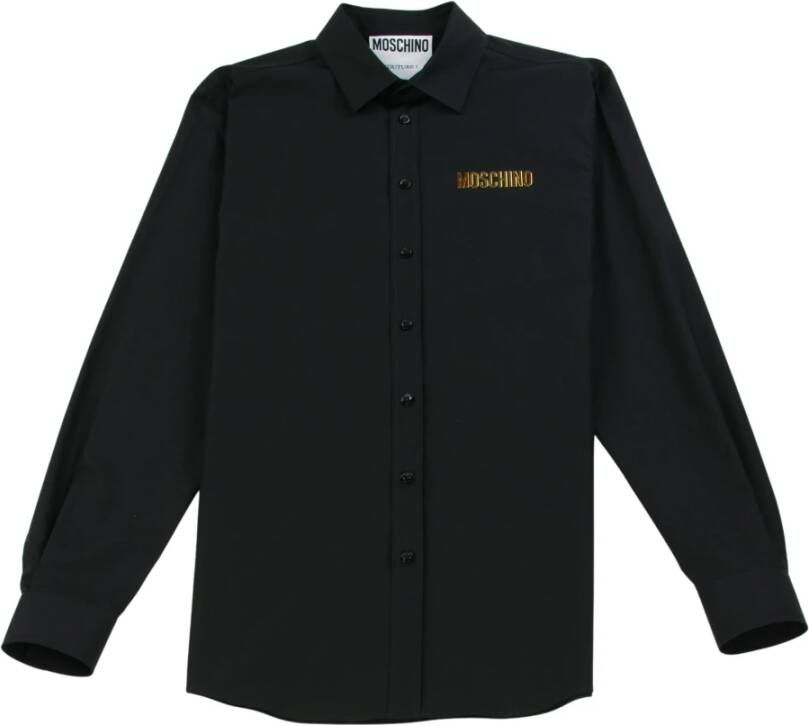 Moschino Casual Overhemd Black Heren