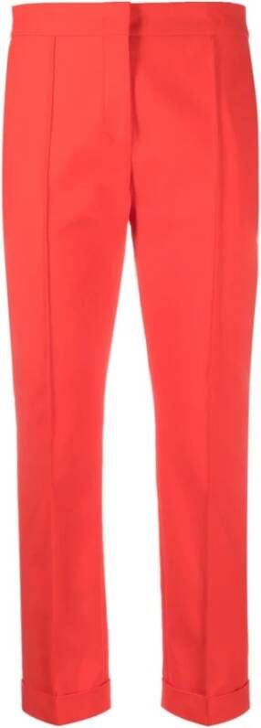 Moschino Stijlvolle Rode Geknipte Pantalon Red Dames