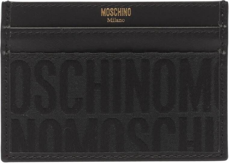 Moschino Wallets & Cardholders Zwart Heren