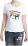 Moschino Luxe Katoenen T-shirt met Fantastische Pasvorm White Dames - Thumbnail 1