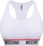 Moschino Crop top met logo White Dames - Thumbnail 1