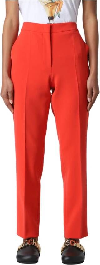 Moschino Cropped Trousers Rood Dames
