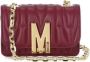 Moschino Bordeaux Couture Gewatteerde Leren Schoudertas Red Dames - Thumbnail 1