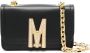 Moschino Effen Logo Cross Body Tas Black Dames - Thumbnail 1