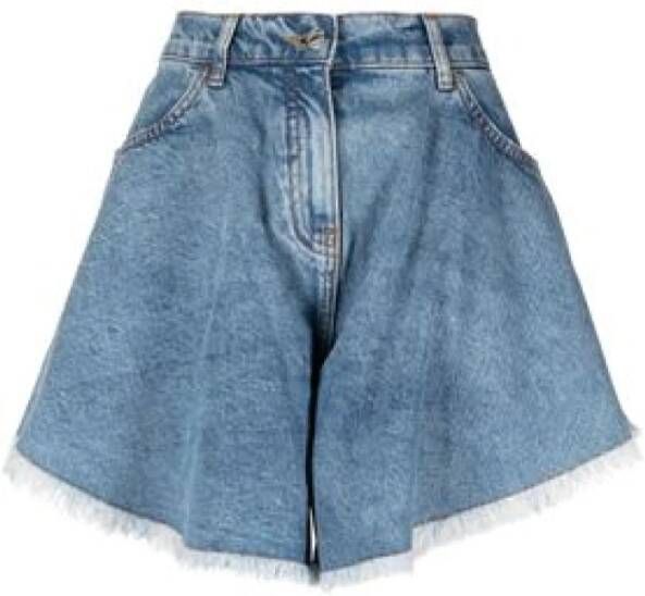 Moschino Denim Shorts Blauw Dames