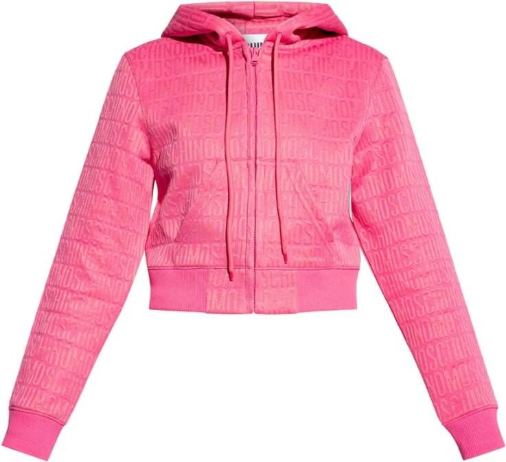 Moschino Sweatshirt met rits Pink Dames