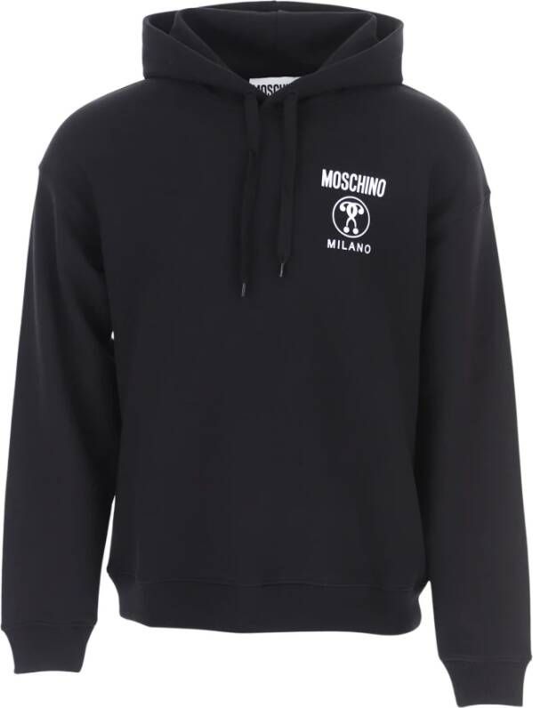 Moschino Sweatshirt met bedrukt logo Blijf stijlvol en comfortabel met deze heren hoodie. Perfect voor casual uitstapjes. Style ID: J17067027-1555. Black Heren