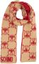 Moschino Double Question Mark Scarf Bruin Dames - Thumbnail 1